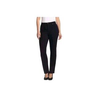 Gloria Vanderbilt Amanda Straight Leg Jeans Women's 12 Black
